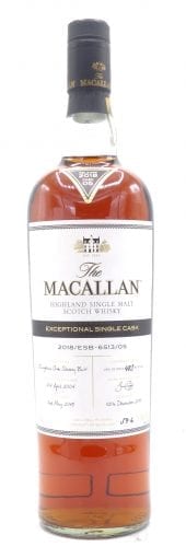 2018 Macallan Scotch Whisky Exceptional Single Cask 6513/05 750ml