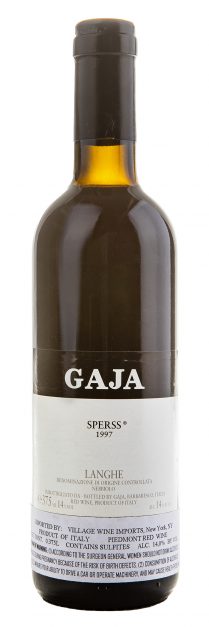 Bottle of 1997 Gaja Barolo Sperss 375ml