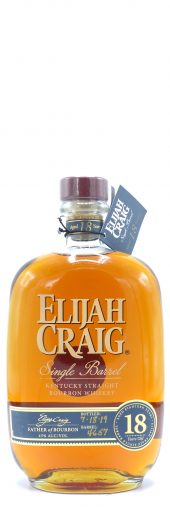 Elijah Craig Bourbon Whiskey 18 Year Old, Single Barrel 750ml