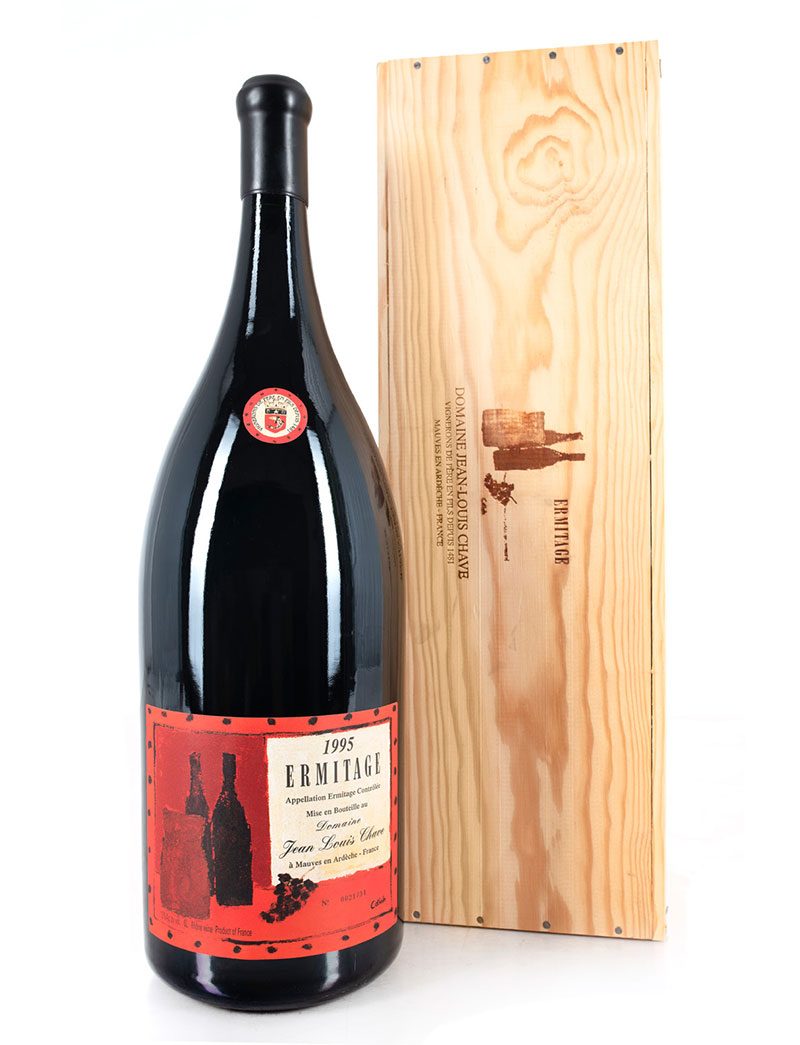 Lot 572: 1 Methuselah 1995 J.L. Chave Cuvee Cathelin Ermitage in OWC